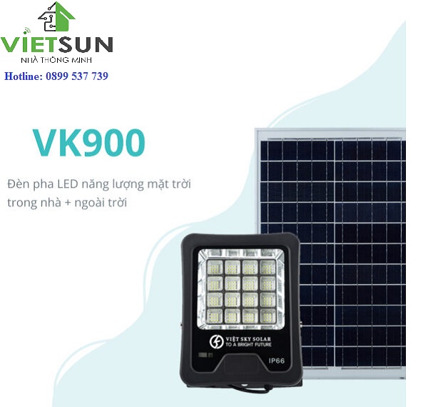 Đèn pha năng lượng mặt trời 100W - VK900A