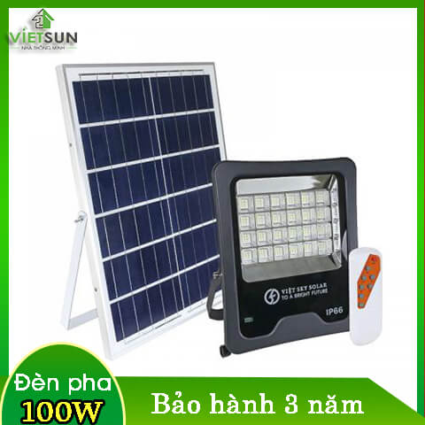 Đèn pha năng lượng mặt trời 100W